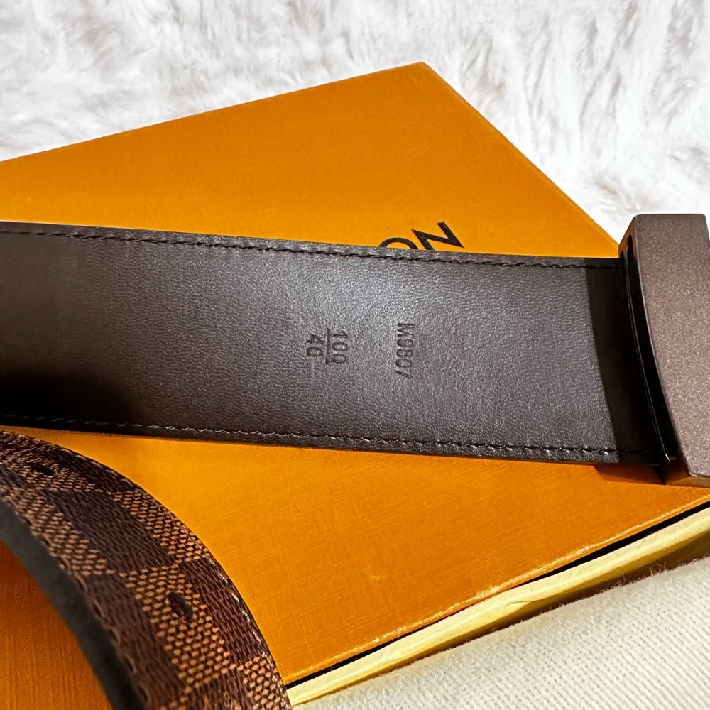 Louis Vuitton Damier Ebene unisex belt. - Picture 5 of 6